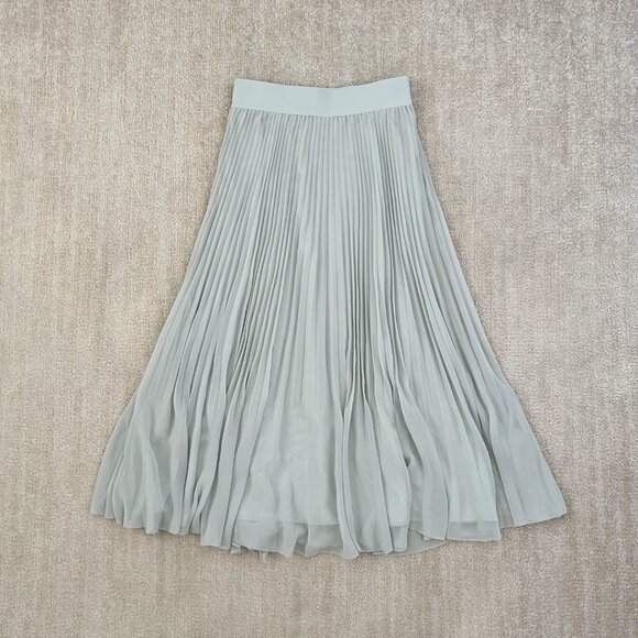 Aritzia Wilfred Twirl Pleated Pull On Midi Skirt S - Picture 1 of 8